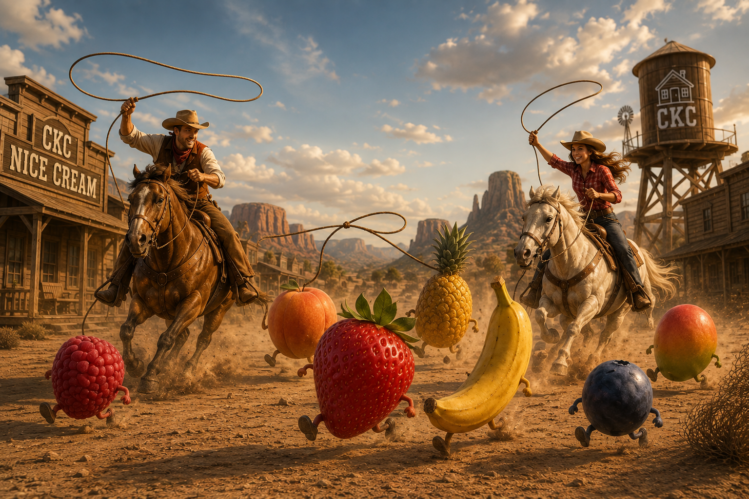 Fruit stampede wild west image